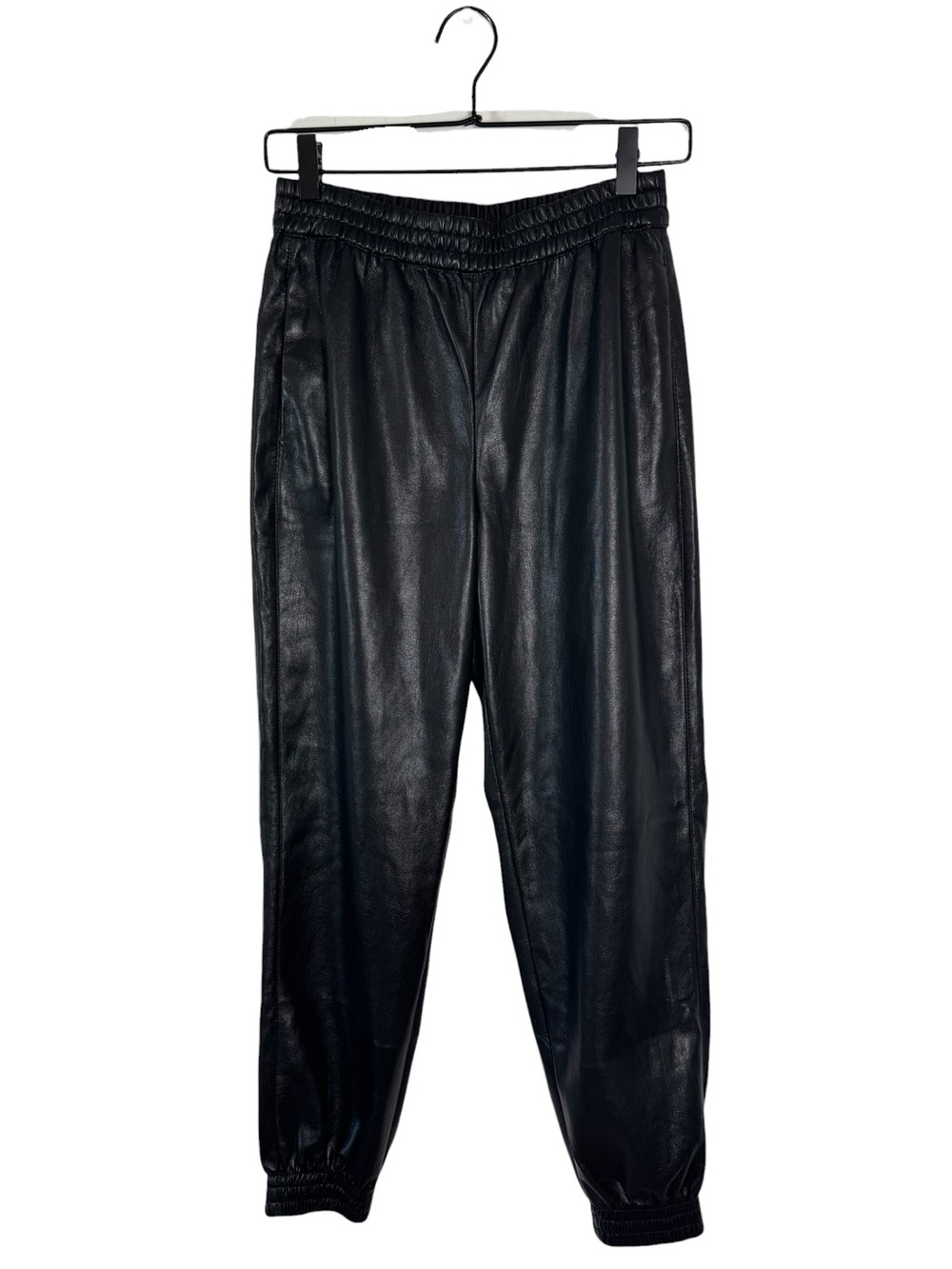 Babaton by Aritzia Zedel Vegan Leather Joggers - Black